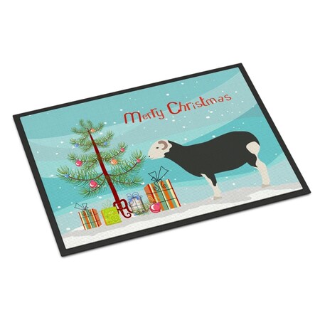 Carolines Treasures Herwick Sheep Christmas Indoor or Outdoor Mat - 24 x 36 in. BB9337JMAT